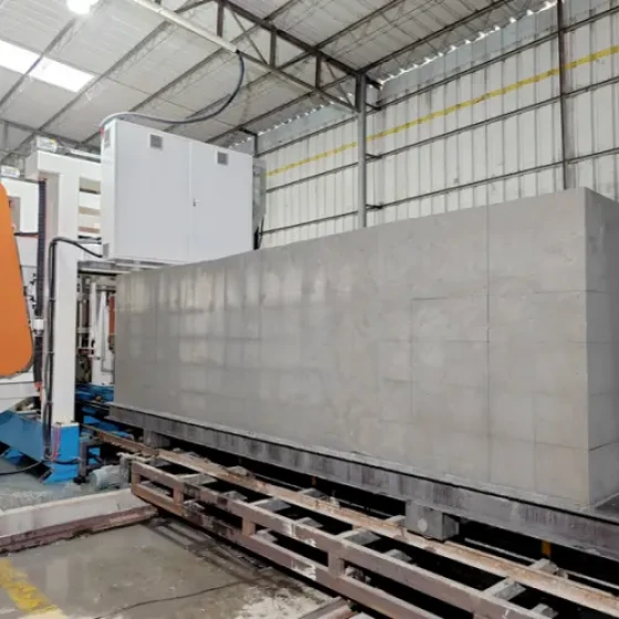 Equipo para bloques de hormigón celular