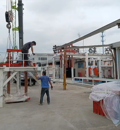 Puesta en marcha con éxito del proyecto de línea de producción de bloques ligeros para un cliente de Ningxia