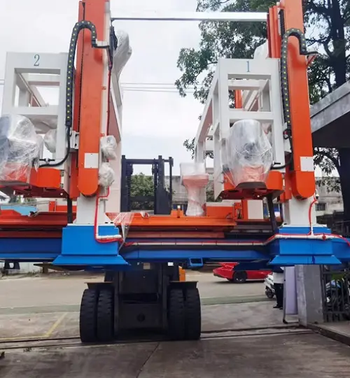 Proyecto de línea de producción automatizada de material ligero para muros del cliente de Hubei