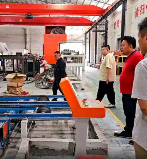 Proyecto de línea de producción de bloques ligeros y paneles divisorios para un cliente de Mongolia