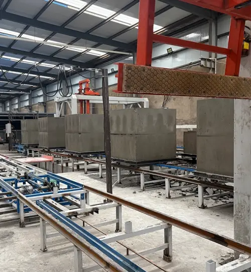 Ampliación de la línea de producción de bloques ligeros para un cliente de Kirguistán